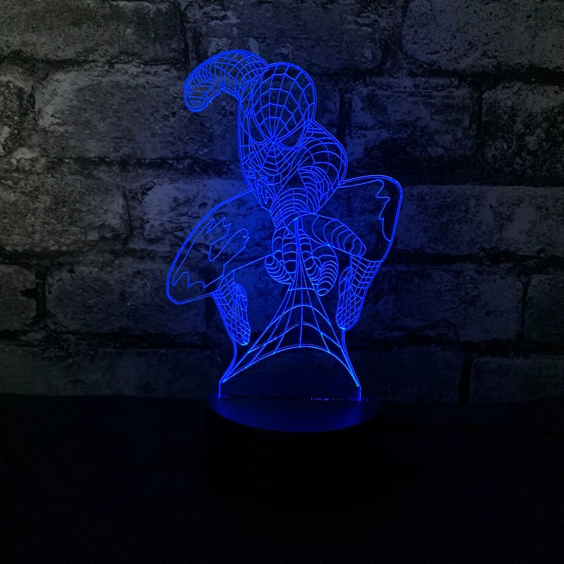 3D Illusion LED Spiderman Lamp 3D Illusion Led lamp- #Royalkart#3d illusion lamp