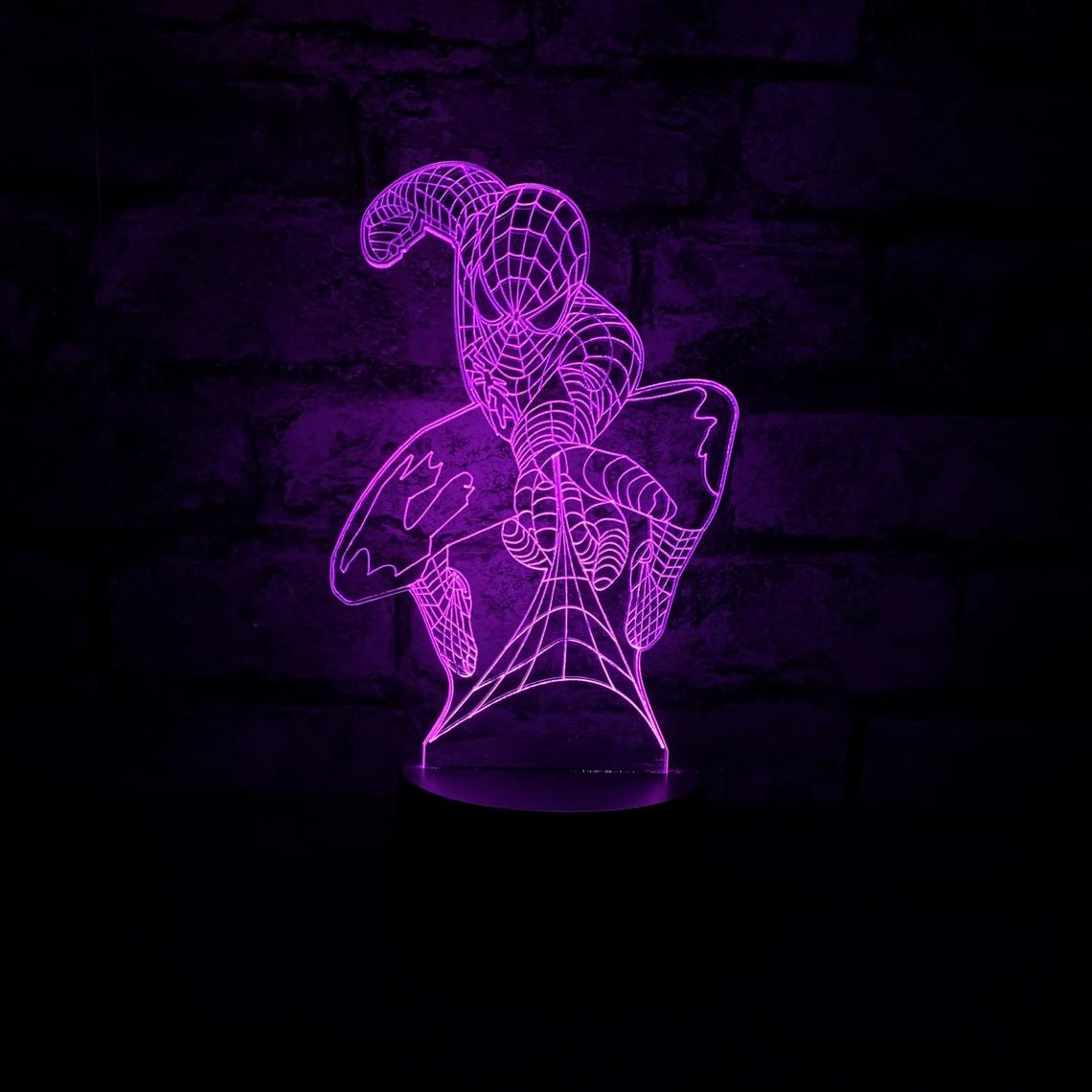 3D Illusion LED Spiderman Lamp 3D Illusion Led lamp- #Royalkart#3d illusion lamp