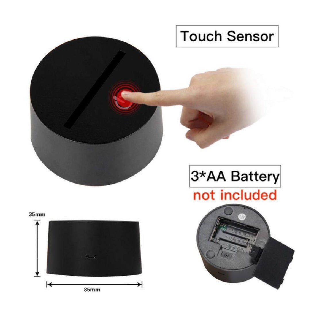 3D Illusion Promise Led Lamp 3D Illusion Led lamp- #Royalkart#3D Illusion Led lamp