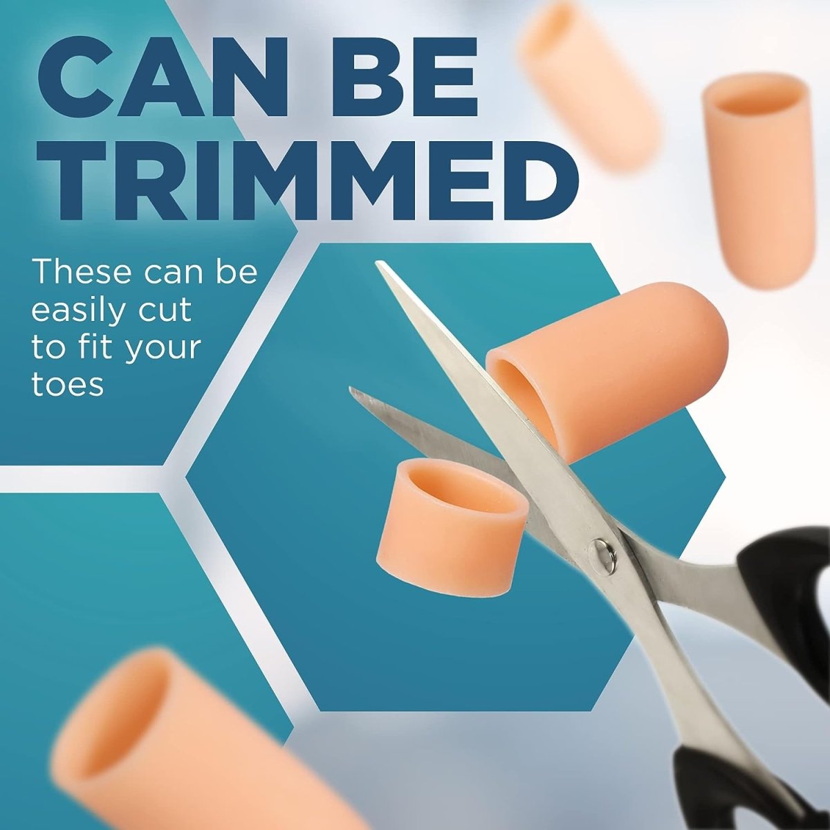 trimmable toe caps