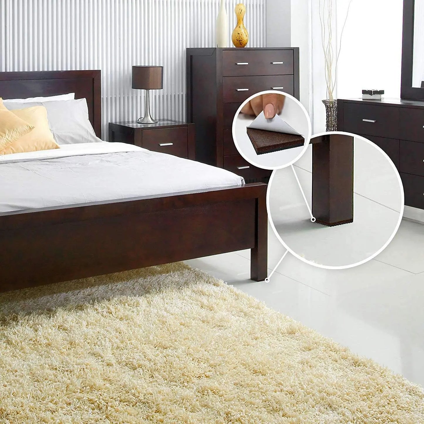 Furniture Pads Non- Skid Floor Protector 100Pcs furniture pads- #Royalkart#felt pads