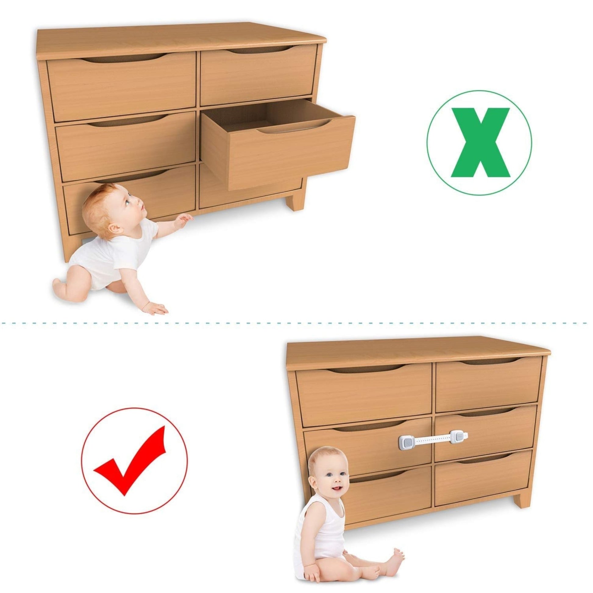 Baby Proofing Cabinet Lock Strap Cabinet Locks & Straps- #Royalkart#cabinet lock