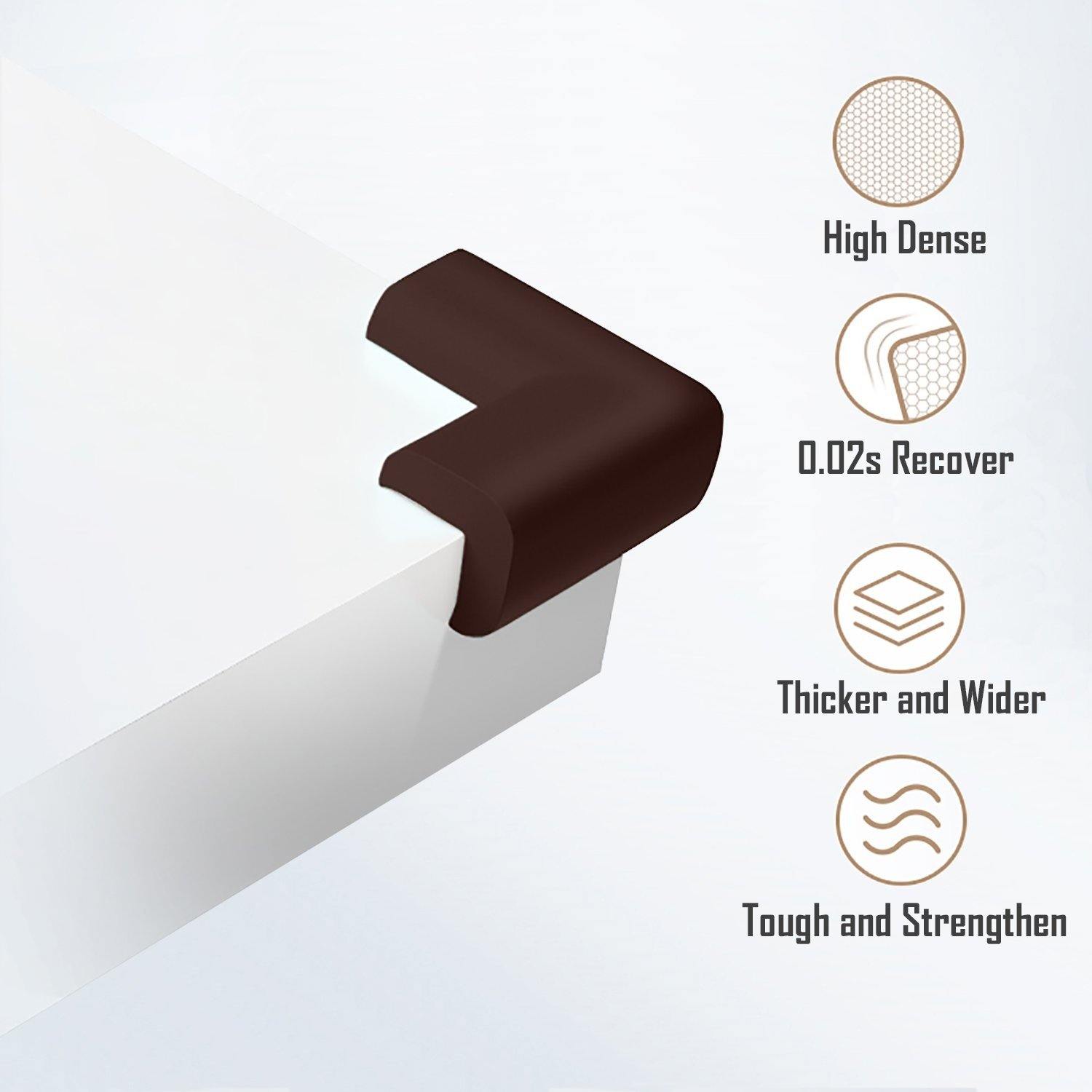 Baby Proofing L - Shaped Corner Guards & Edge Protectors - with Special Adhesive Tape Edge & Corner Guards- #Royalkart#Edge Protectors