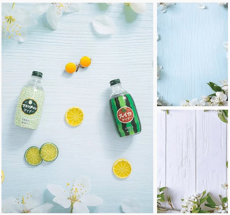 Blue Floral Photography Backdrop (PACK 1) Photography Backdrop- #Royalkart#Backdrops pack 1