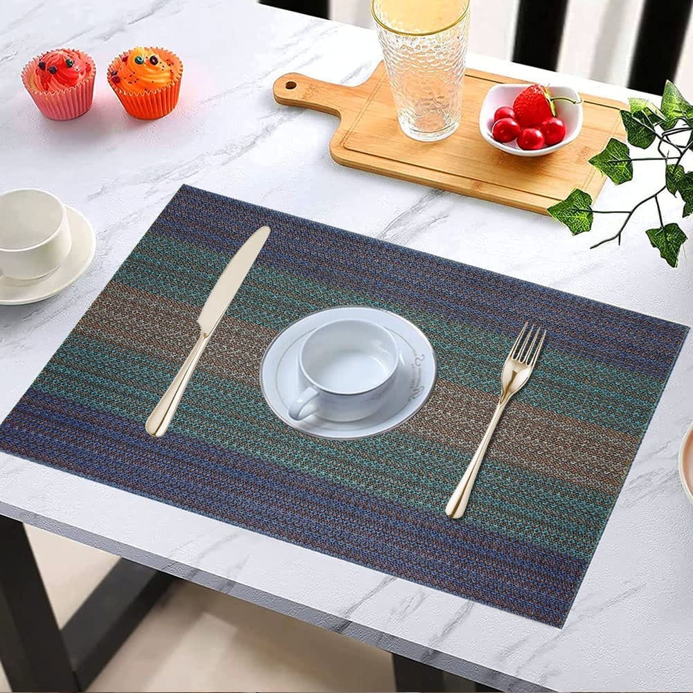 Dining Table Mat Easy to Clean-Washable Reversible Anti-Slip Placemats Dining Table Placemats- #Royalkart#best dining table placemats