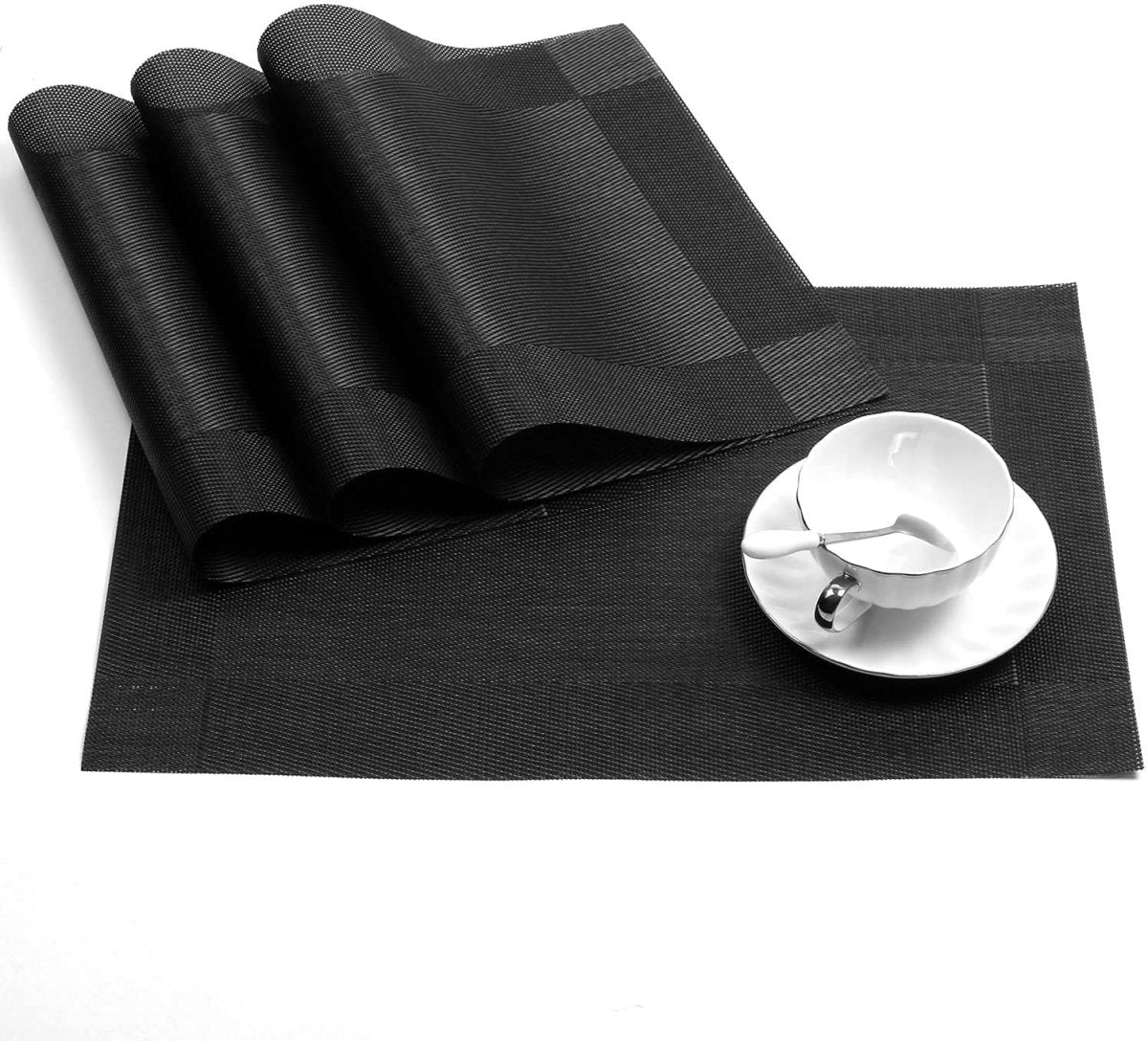 Dining Tablemats Satin Colorful Place Mats Washable Heat Resistant(45*30cm) Dining Table Placemats- #Royalkart#best dining table placemats