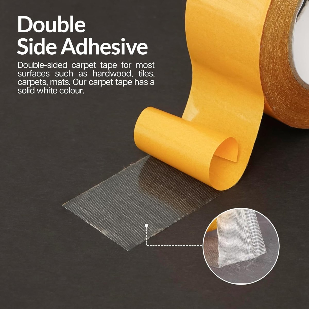 Double-Sided Carpet Tape |Non Slip, Waterproof Tape (5m X 48MM) Anti Skid Tape- #Royalkart#anti slip tape