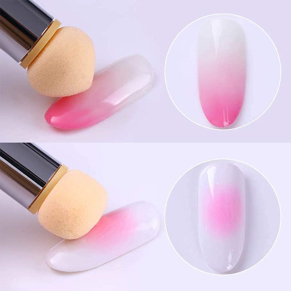 Double Sided Ombre Gradient Brush Set of 5 Nail Brushes- #Royalkart#dotting tool kit
