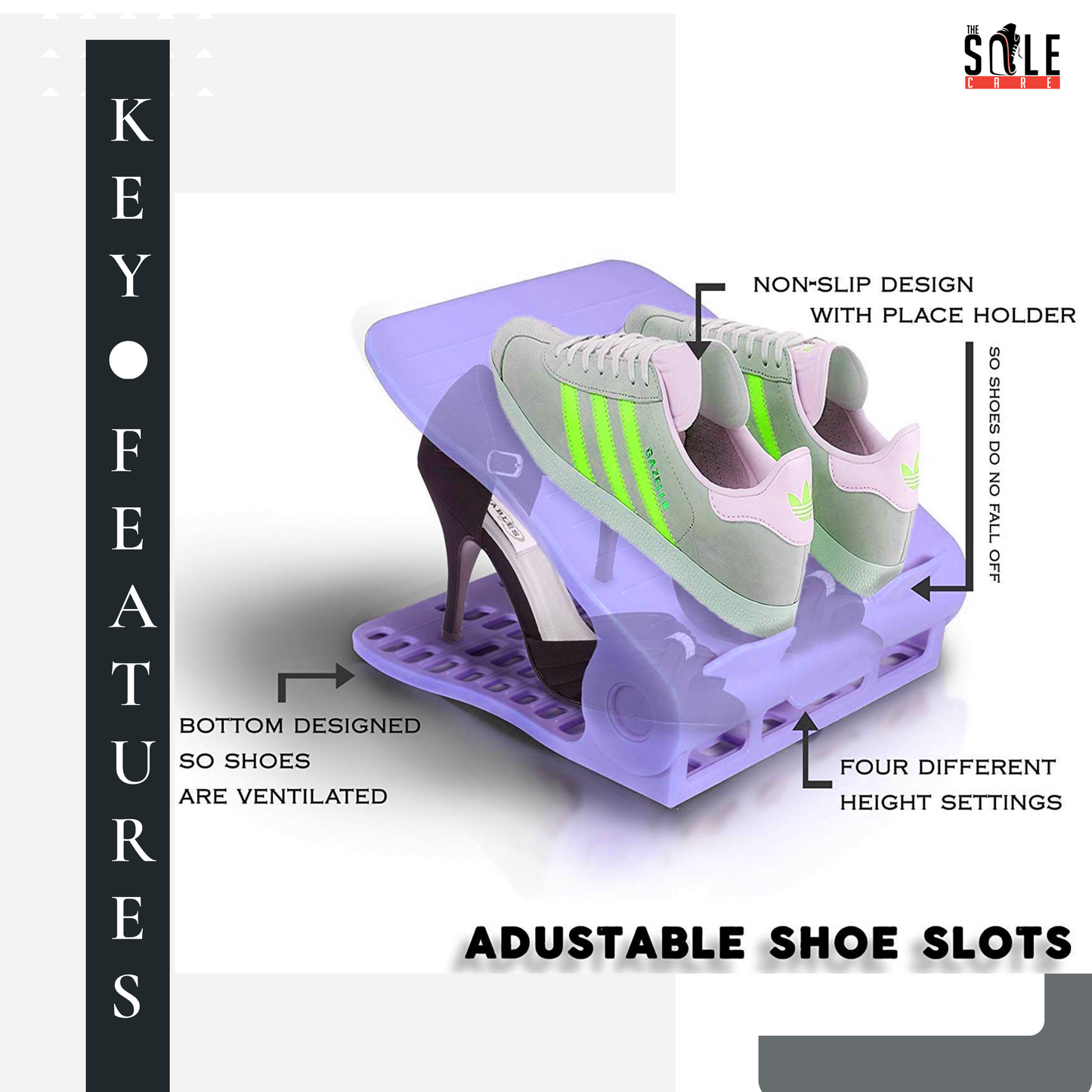 Multicolor Shoe Space Saver, Adjustable Shoe Organizer Collapsible Shoe Rack- #Royalkart#Adjustable Shoe Organizer