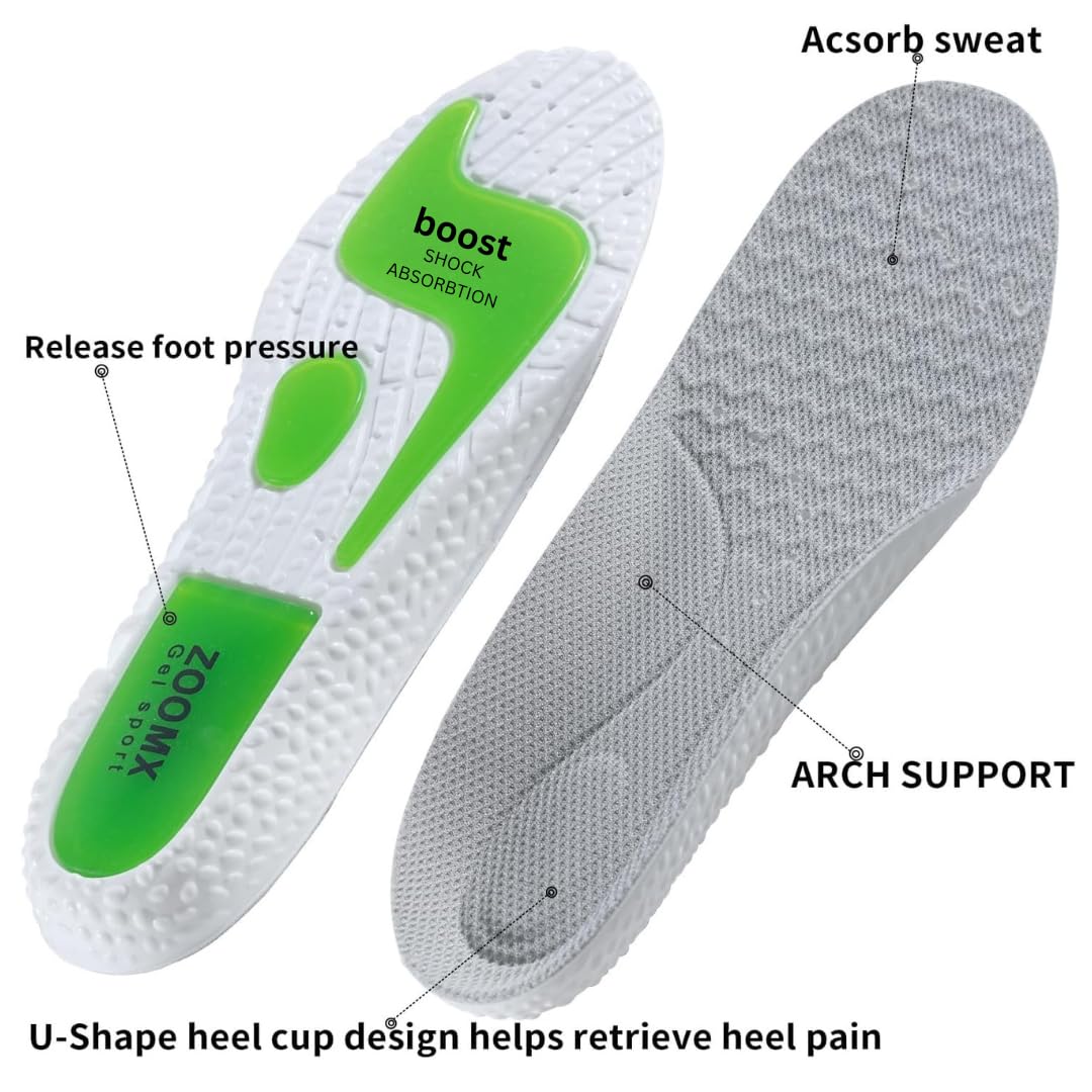 Shock absorption shoe insole