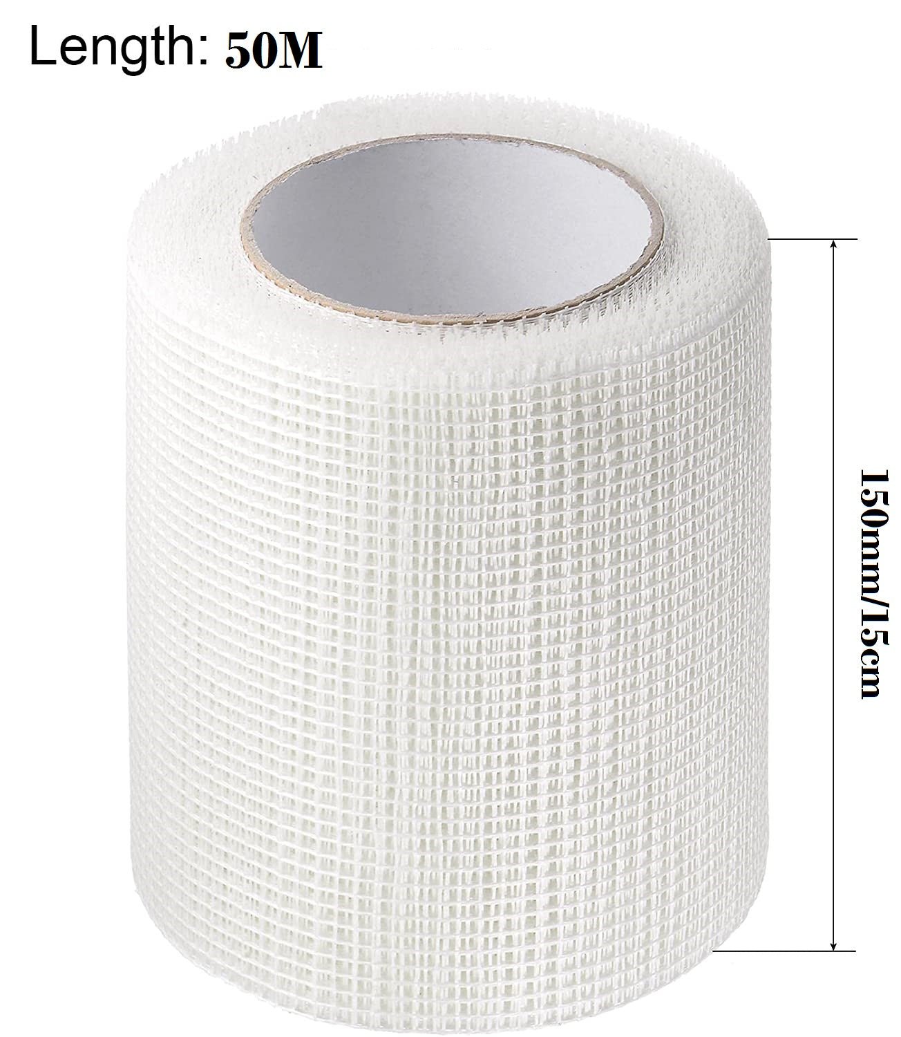 Fiberglass Roll For Wall Cracks & Repairs| Drywall Joint Tape (50m L X 15cm W) Fibreglass Tape- #Royalkart#Dry wall joint tape