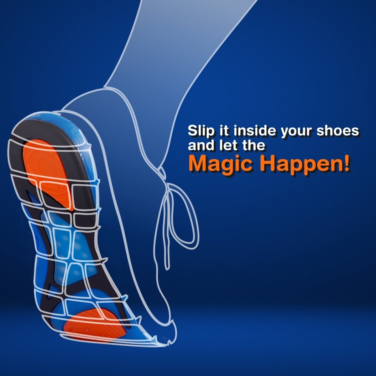 Memory Foam Gel Infused Shoe Insole