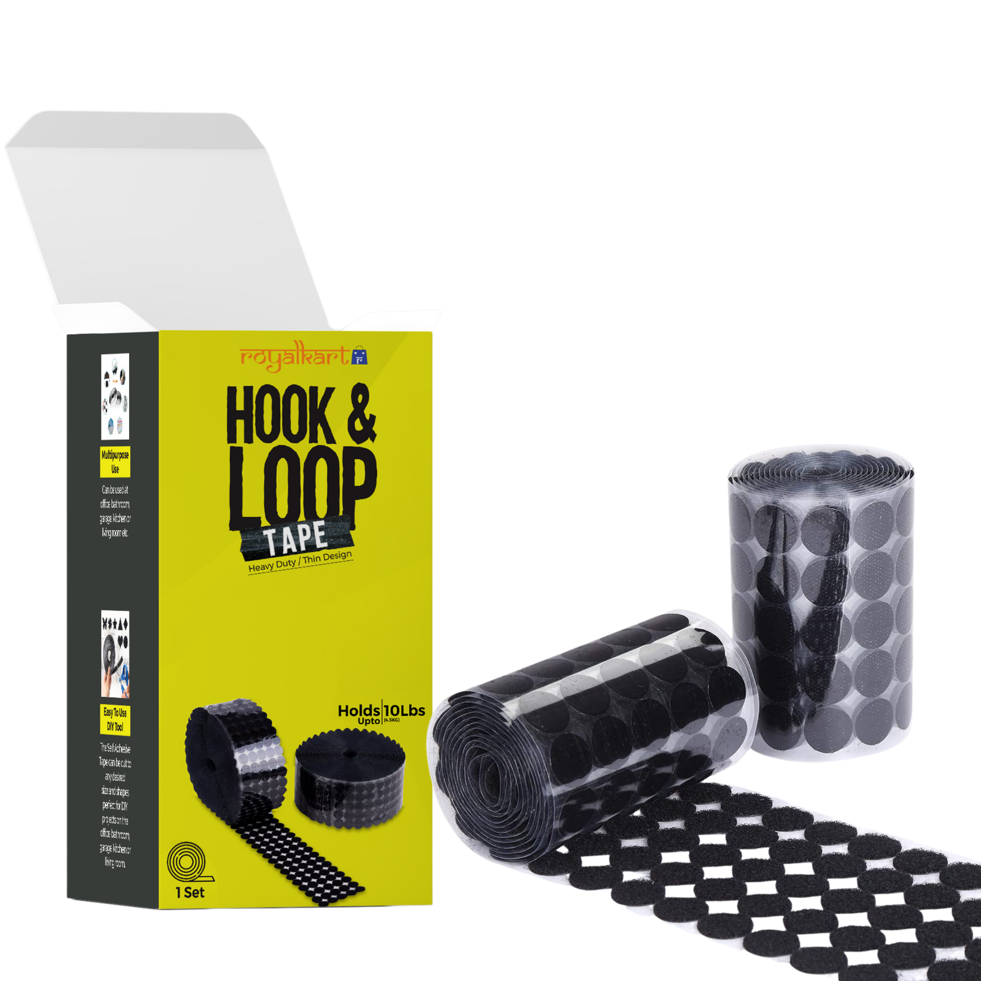 VELCRO® Brand Hook Loop Coins 72 Adhesive .75