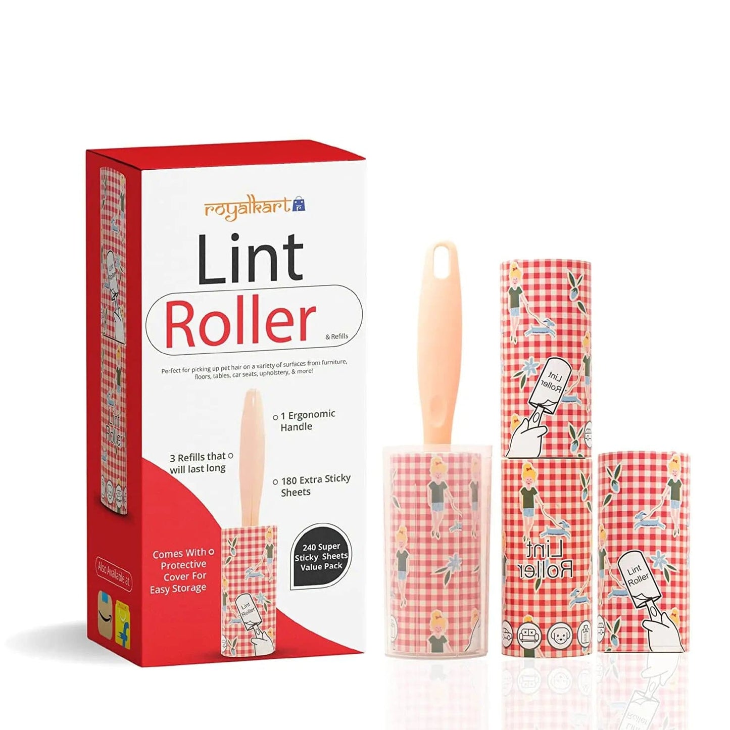 Lint Remover Roller for Clothes Lint Roller- #Royalkart#clothes