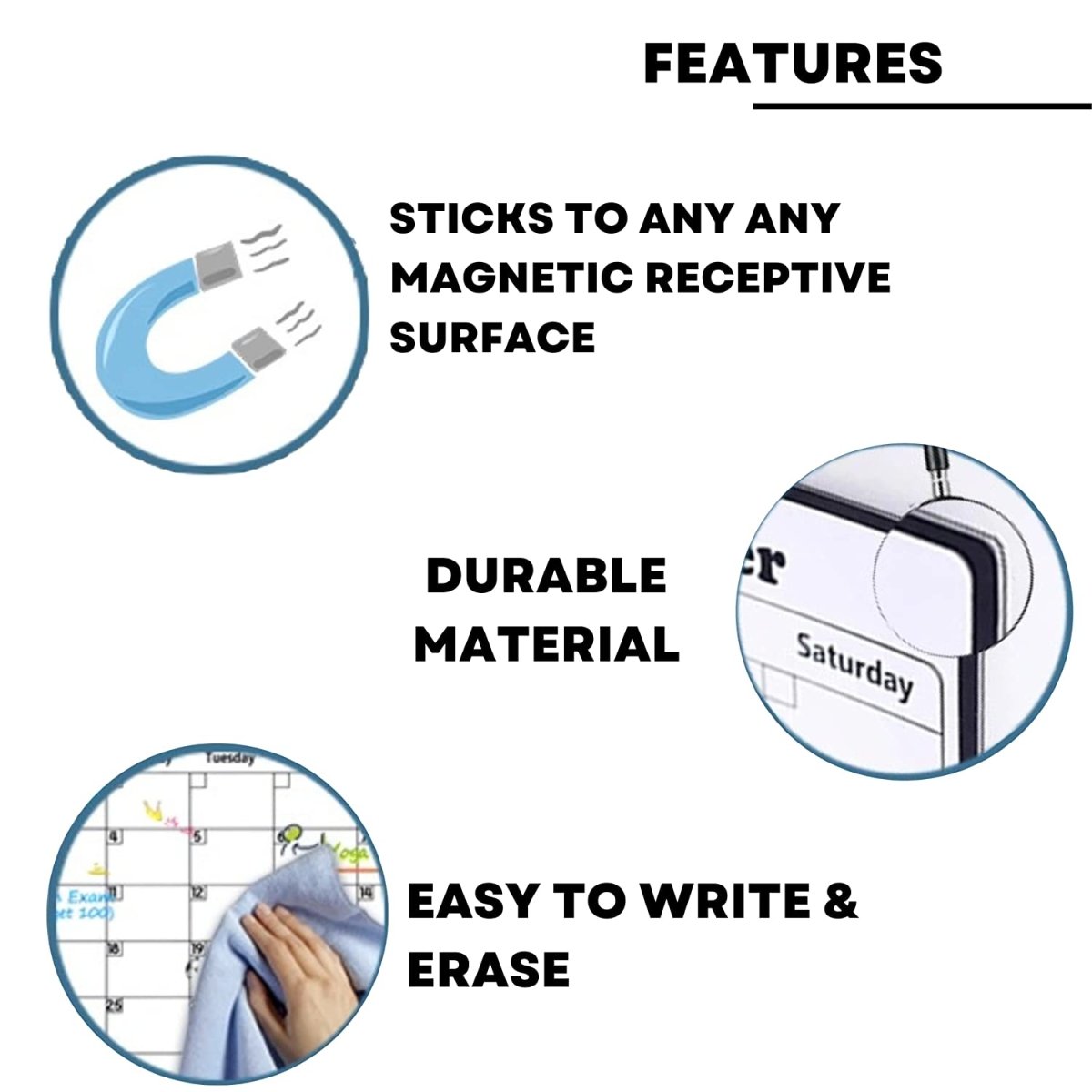 Magnetic Fridge board Combo Set Magnetic Board- #Royalkart#Magnetic planner