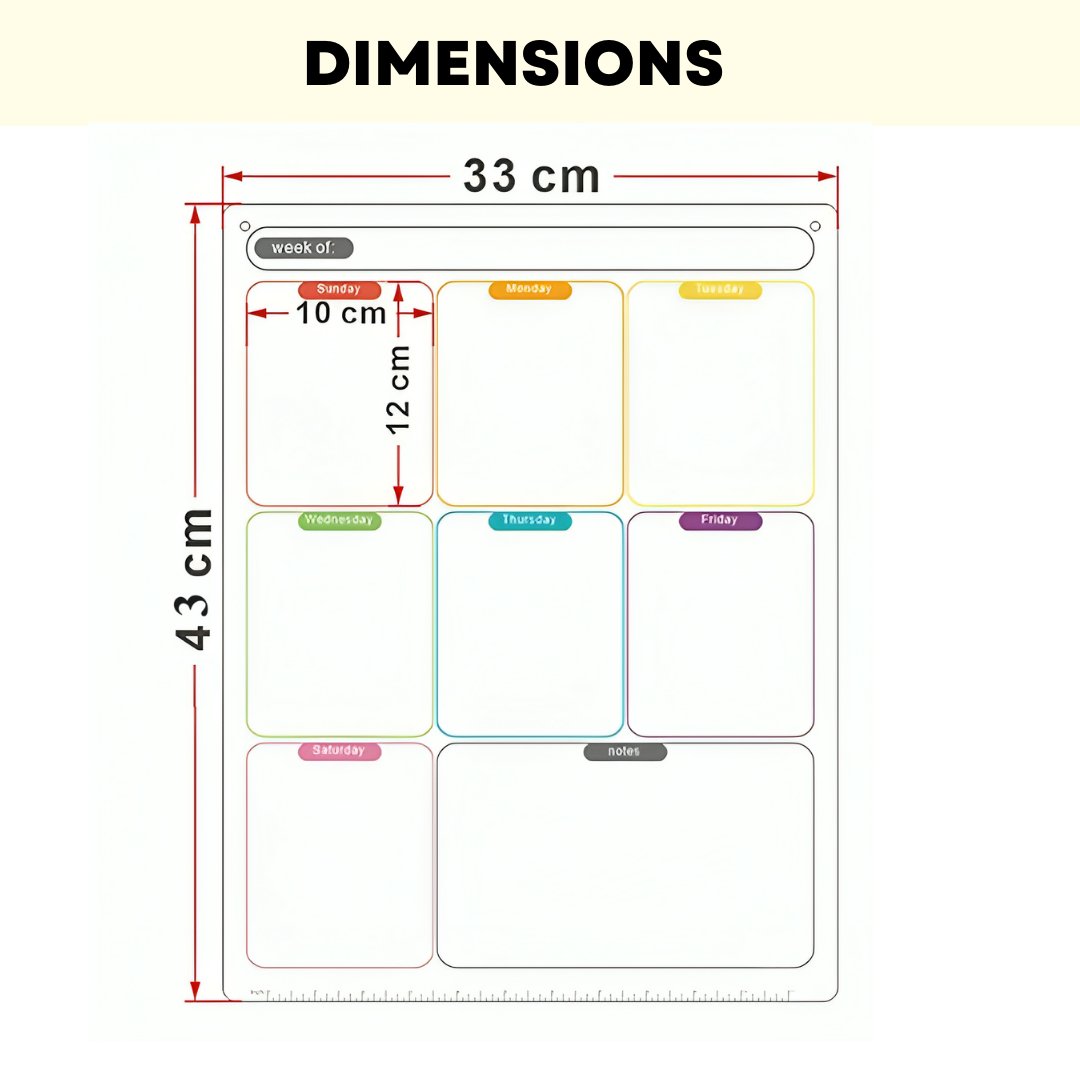 Magnetic Fridge board Combo Set Magnetic Board- #Royalkart#Magnetic planner