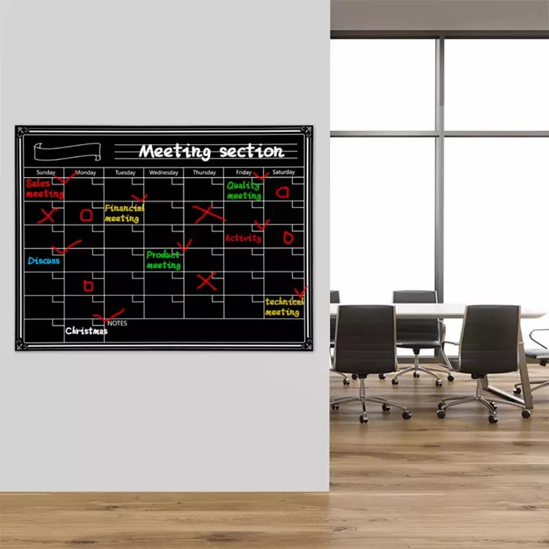 Magnetic Monthly Planner Board with 3 Marker pen Duster Set Magnetic Board- #Royalkart#magnetic monthly planner