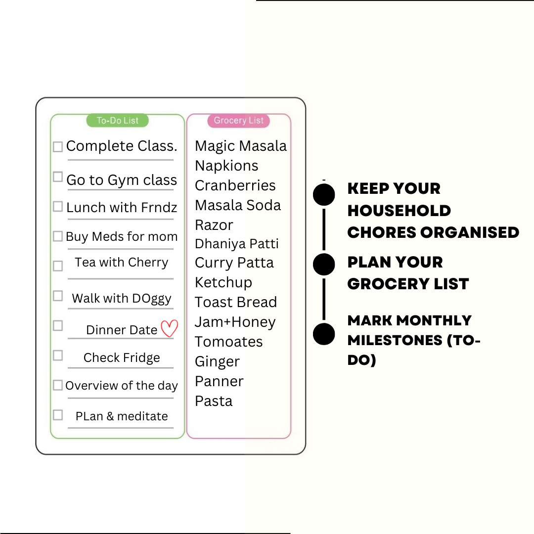 Magnetic To do List & Grocery List Magnetic Board- #Royalkart#Magnetic planner