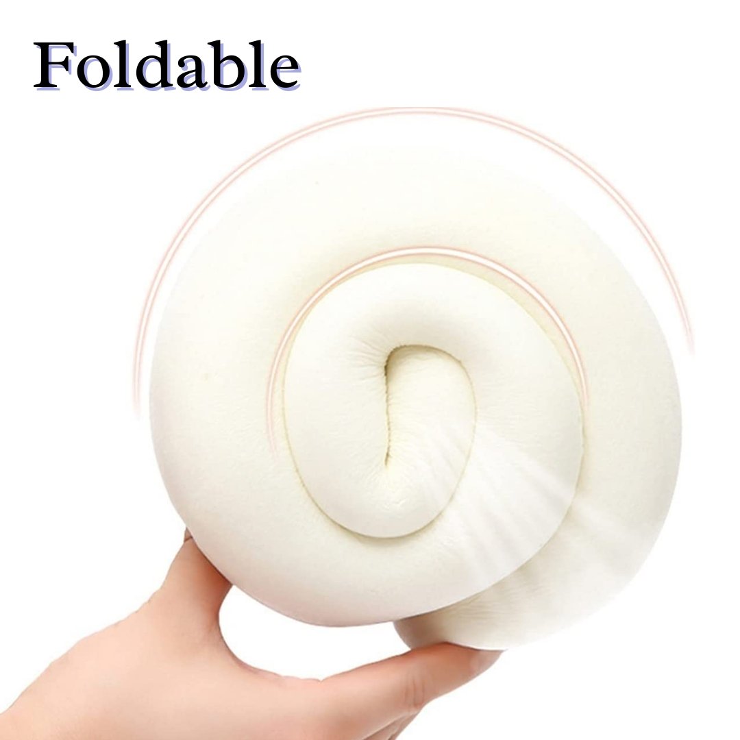 foldable memory foam travel pillow