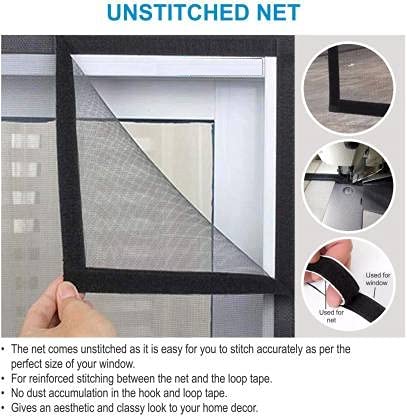 Mosquito mesh net unstitched