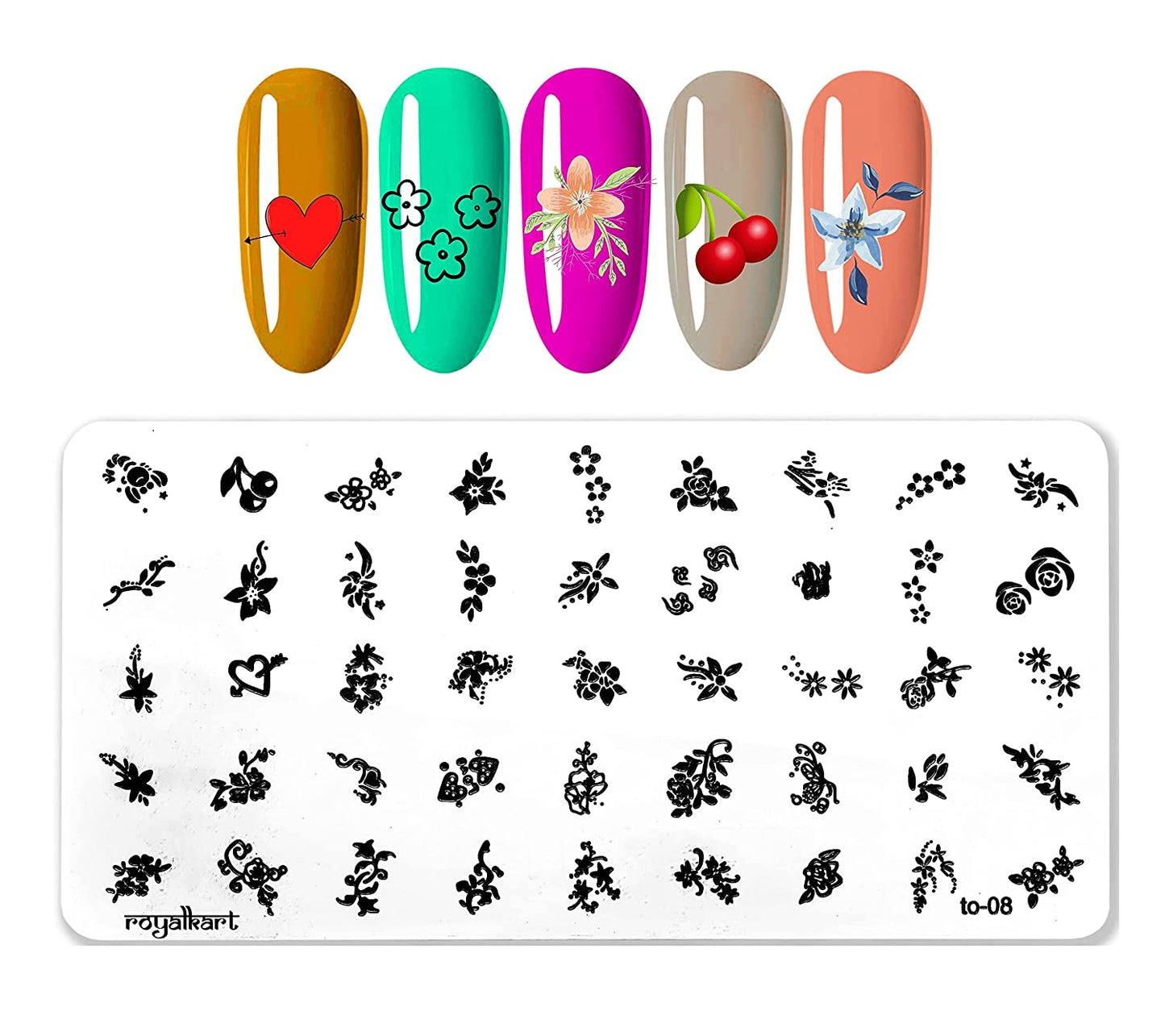 Nail Art Combo XY-11 with TO-08,16 Nail Art Combo- #Royalkart#nail art stamping kit