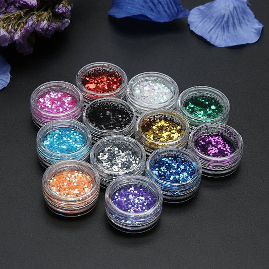 Nail Art Shimmery Glitters Nail Glitters- #Royalkart#Nail Glitter Sets