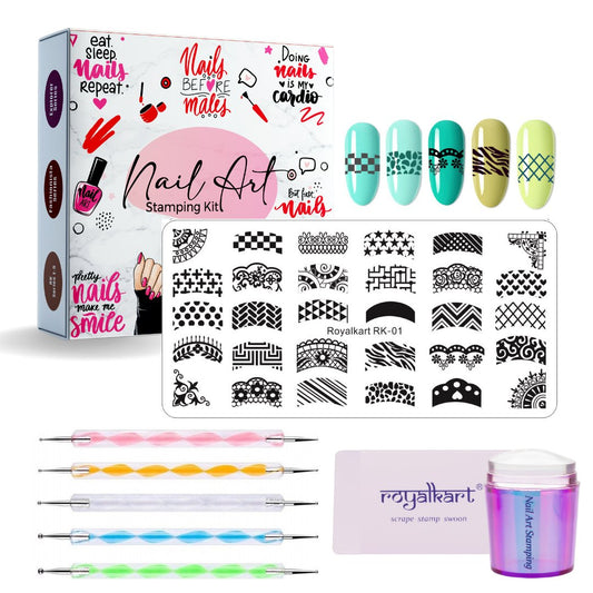 Nail Art Stamping Kit- RK-01 Nail Art Combo- #Royalkart#art