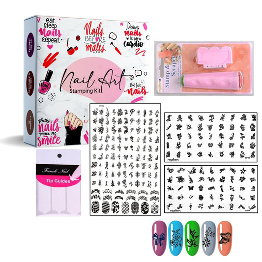 Nail Art Stamping Kit XY06, TO03,09 Nail Art Combo- #Royalkart#nail art combo kit