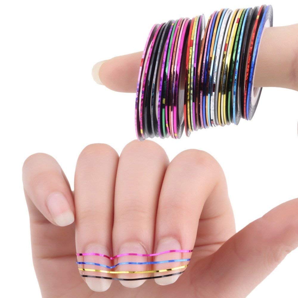 Nail Art Tools With 15 Brush Set Nail Art- #Royalkart#nail art combo kit