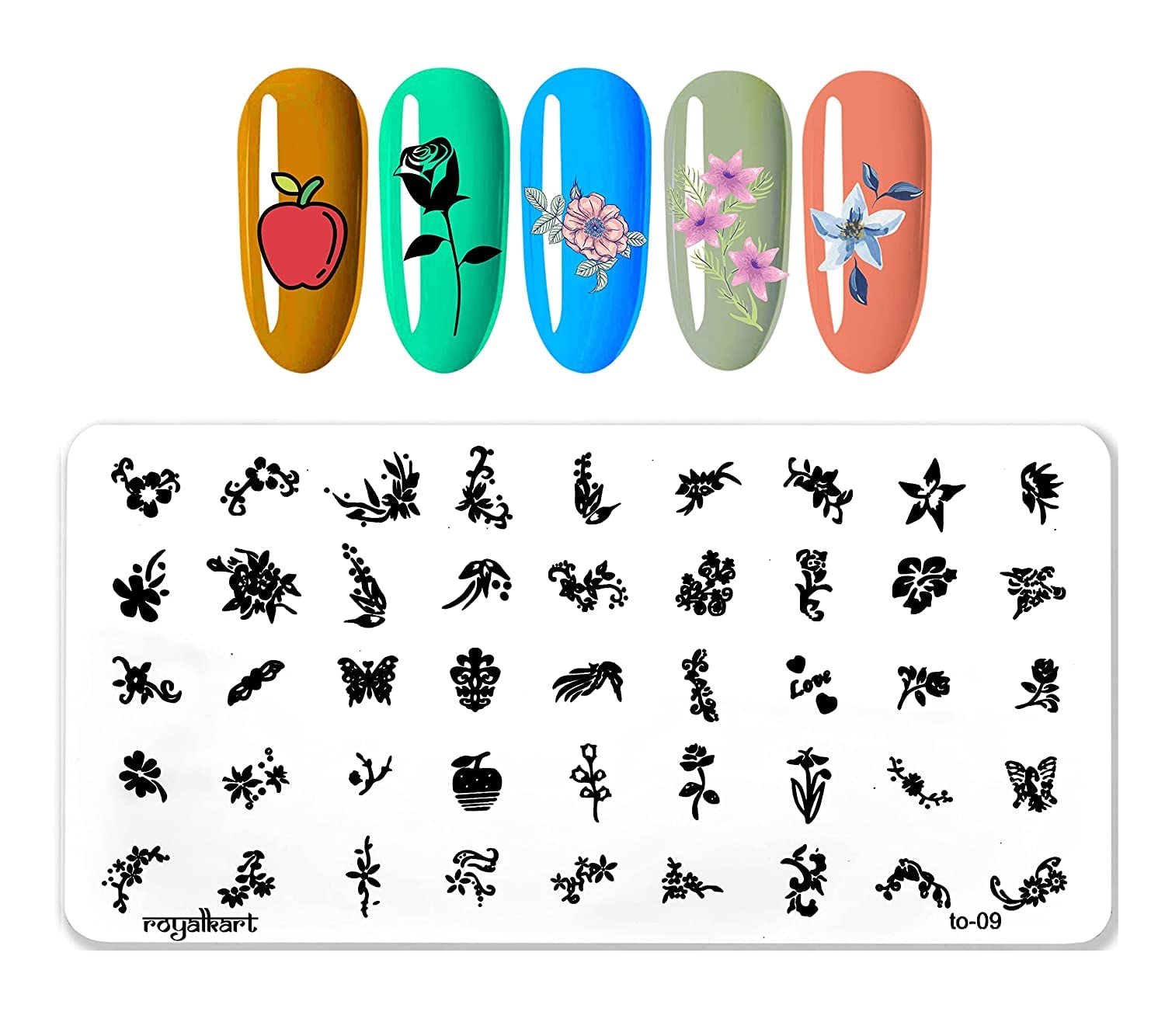 New Nail Art Stamping Kit XY-05 TO-09,03 Nail Art Combo- #Royalkart#nail art combo kit