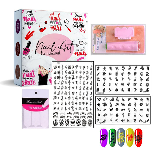 New Nail Art Stamping Kit XY-05 TO-09,03 Nail Art Combo- #Royalkart#nail art combo kit