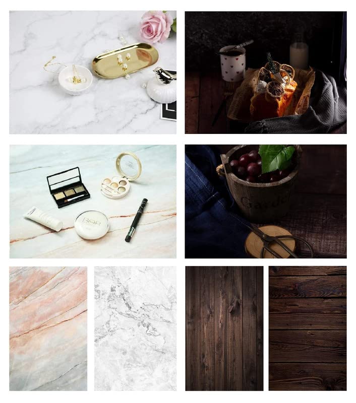 Pink Marble & Ebony Wood- Pack 2 Photography Backdrop- #Royalkart#flat lay photography