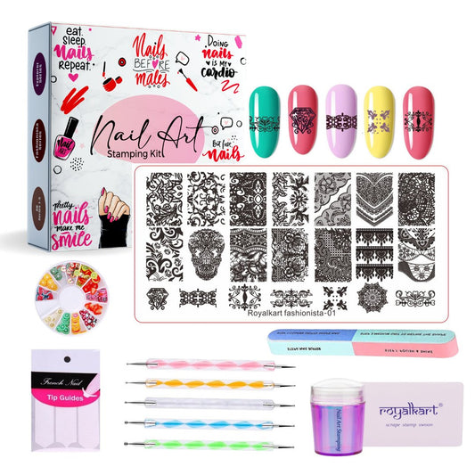 Professional Nail Art Kit- (FASHIONISTA-01) Nail Art Combo- #Royalkart#art