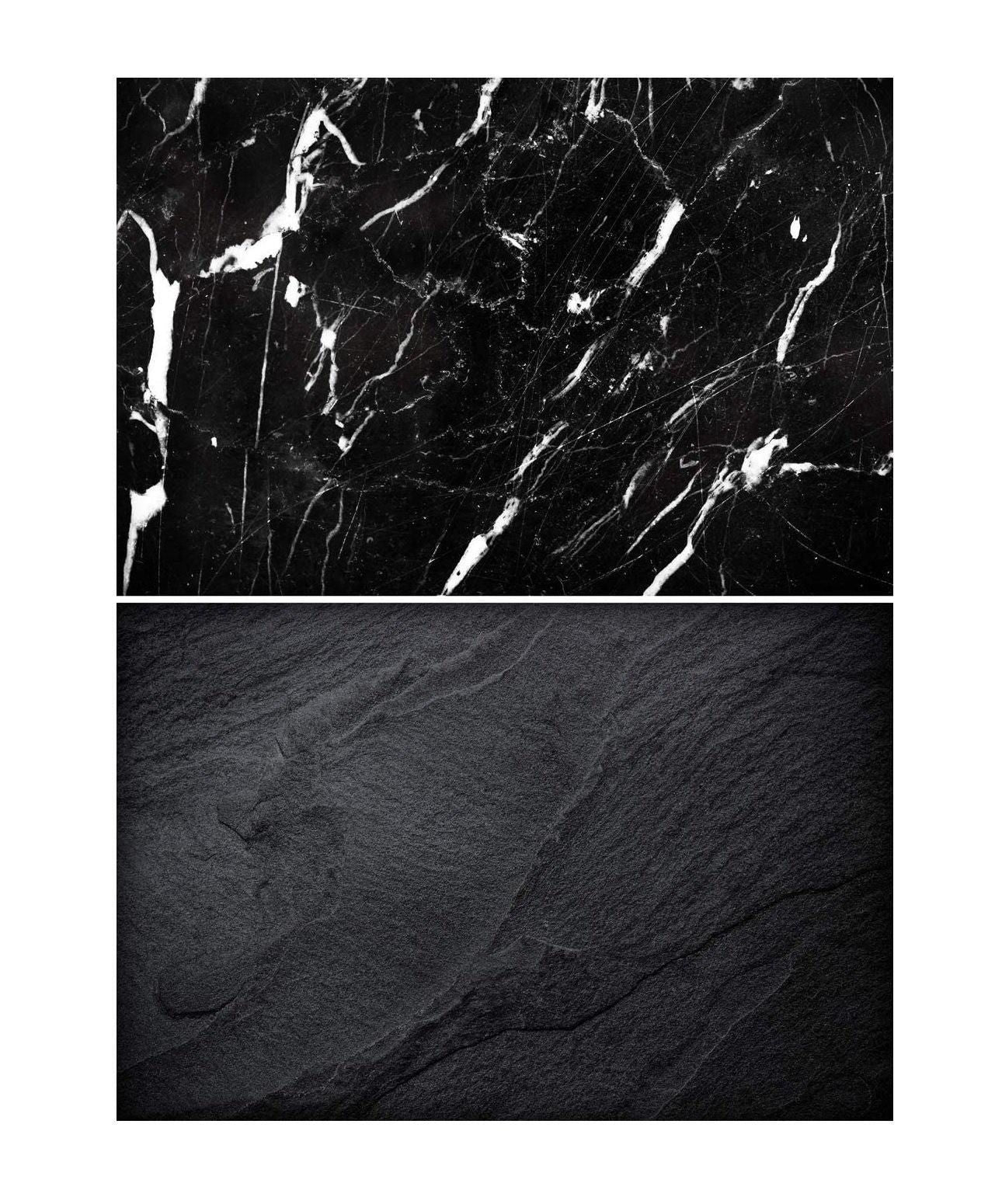 Retro Grey Wood & Black Marble Print Backdrop (PACK-2) Photography Backdrop- #Royalkart#bricks backdrop