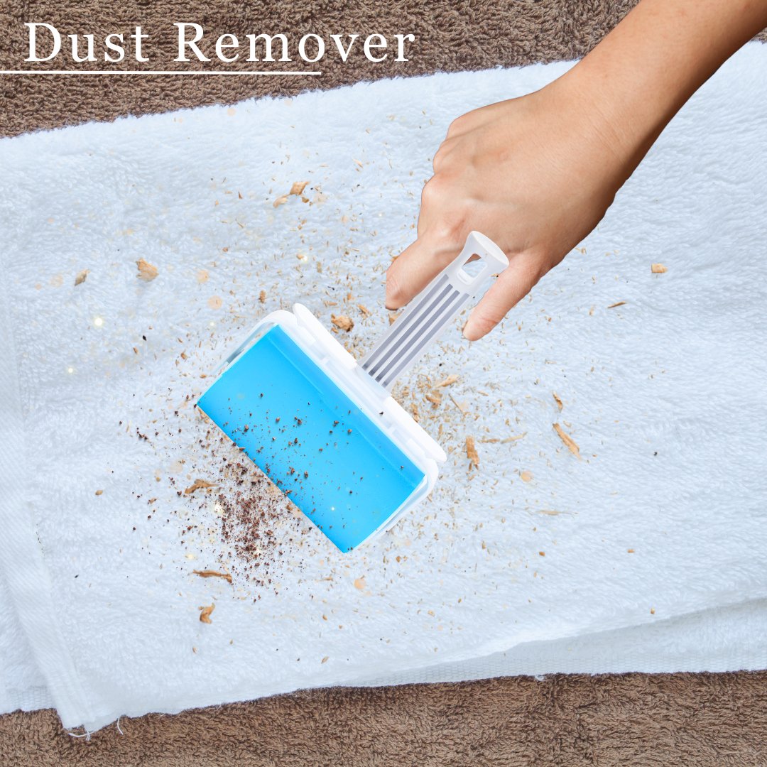 Reusable Sticky Picker Set Cleaner Lint Roller Pet Hair Remover Brush Lint Roller- #Royalkart#hair removal lint roller