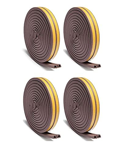 Self-Adhesive Gap Sealing Tape For Car Door Gap Sealer -(Brown, White & Black) Seal Tape- #Royalkart#door window sealing strip