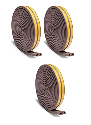 Self-Adhesive Gap Sealing Tape For Car Door Gap Sealer -(Brown, White & Black) Seal Tape- #Royalkart#door window sealing strip