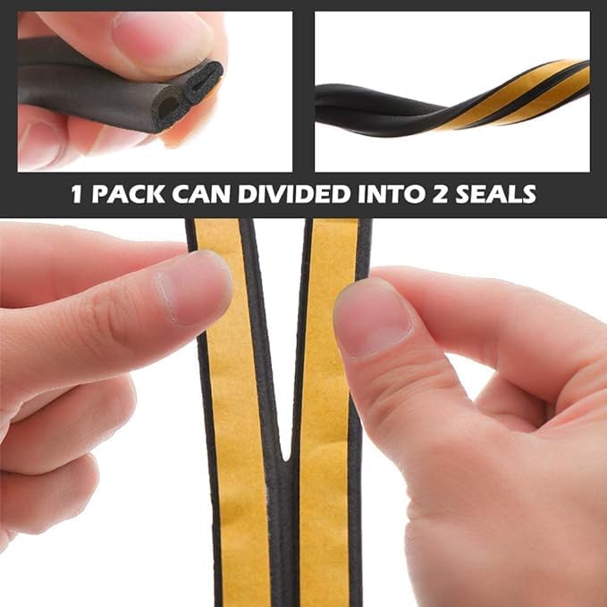 Self-Adhesive Gap Sealing Tape For Car Door Gap Sealer -(Brown, White & Black) Seal Tape- #Royalkart#door window sealing strip