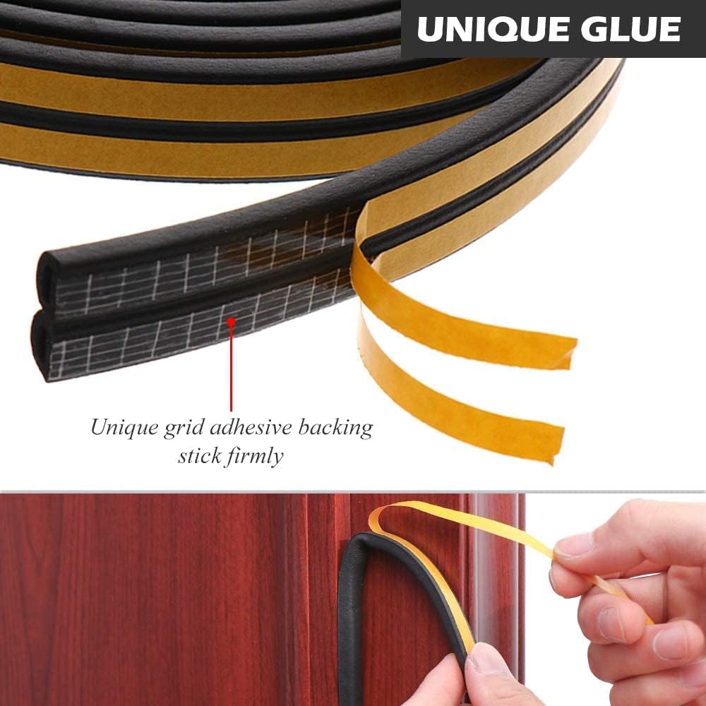 Self-Adhesive Gap Sealing Tape For Car Door Gap Sealer -(Brown, White & Black) Seal Tape- #Royalkart#door window sealing strip