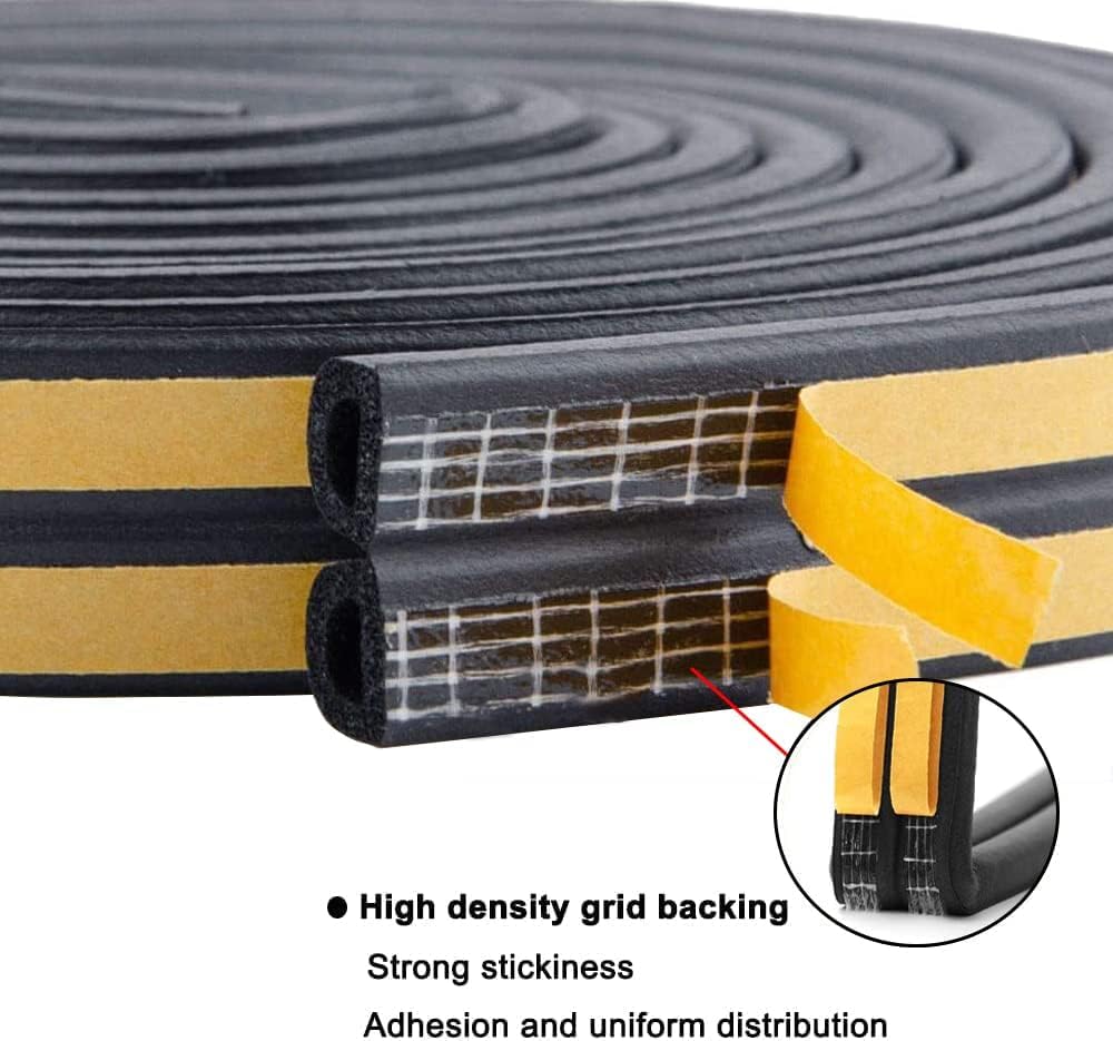 Self-Adhesive Gap Sealing Tape For Car Door Gap Sealer -(Brown, White & Black) Seal Tape- #Royalkart#door window sealing strip