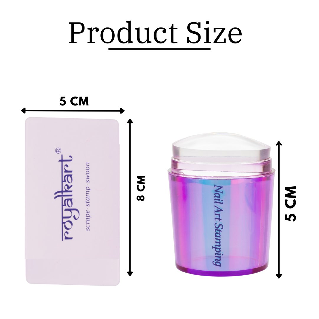 Silicone Stamper & Scraper Tool For Nailart Nail Tools- #Royalkart#tools