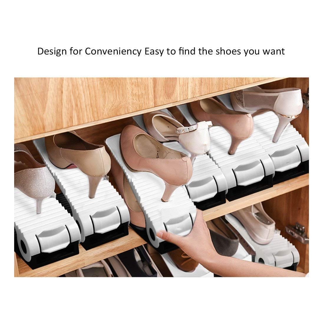 Space Saver Shoe Organizer 4-Levels Adjustable Shoe Organiser- Multicolor Collapsible Shoe Rack- #Royalkart#Adjustable Shoe Organizer