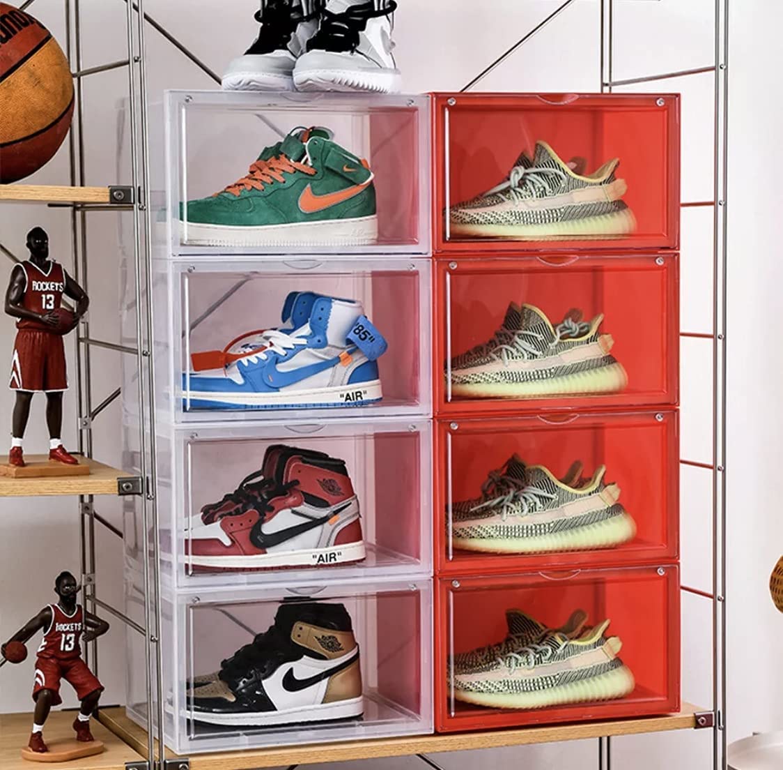 Stackable Shoe Crates for Organized Display Shoe Storage- #Royalkart#shoe crate