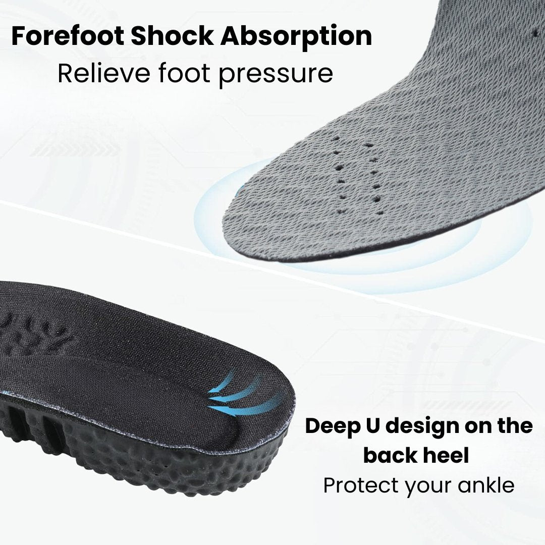 Shock absorption shoe insole