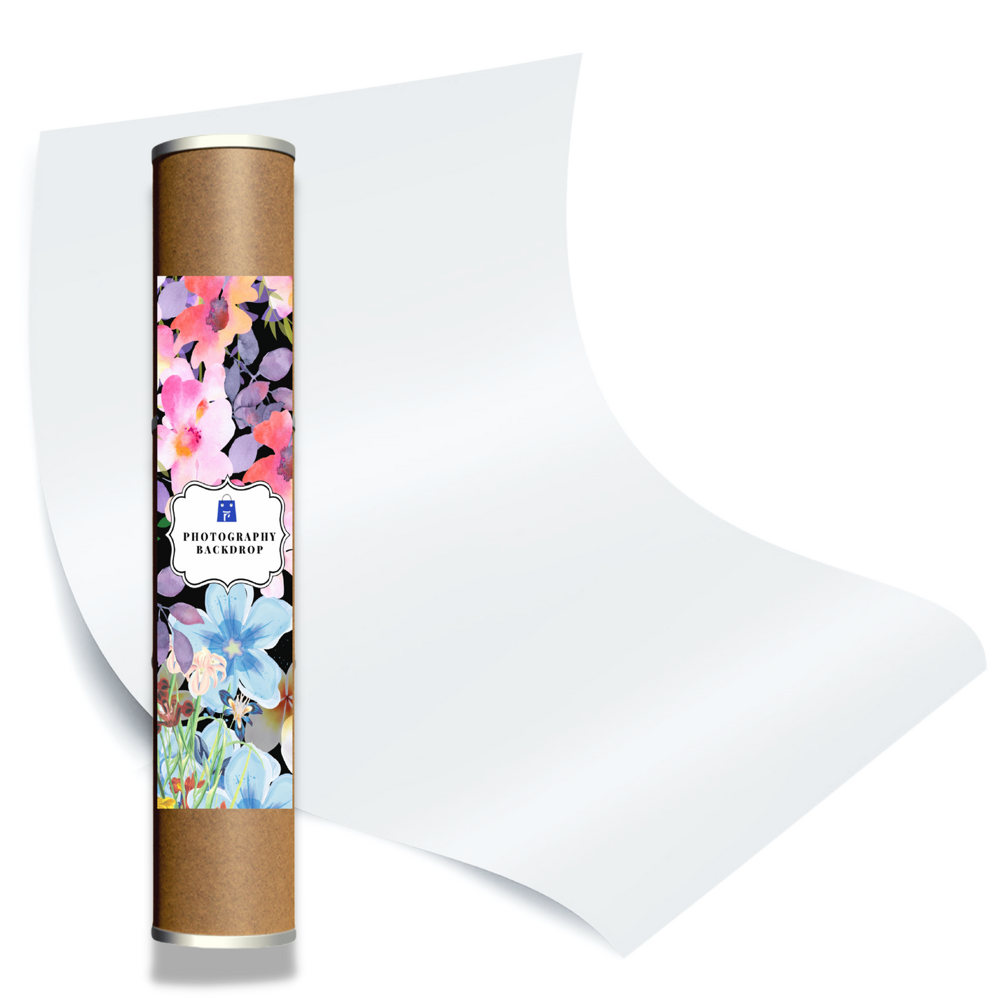 PVC Backdrops 4.5ft x 2.2ft Waterproof For Product Photoshoots (White) Royalkart