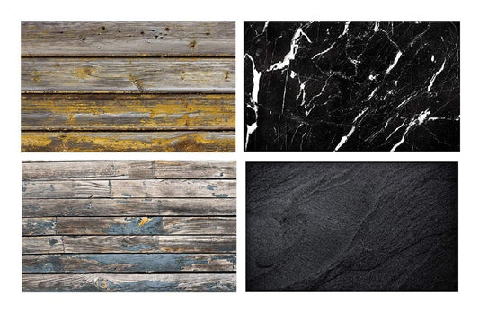 Yellow Wood & Black Marble Photography Backdrop Pack-2 Photography Backdrop- #Royalkart#bricks backdrop