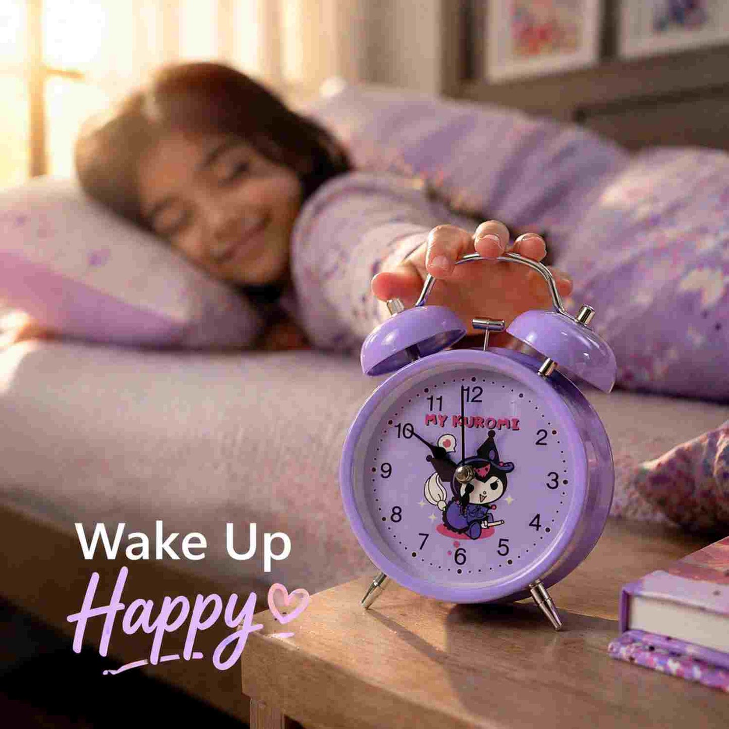 My Kuromi Cute Twin Bell Alarm Clock