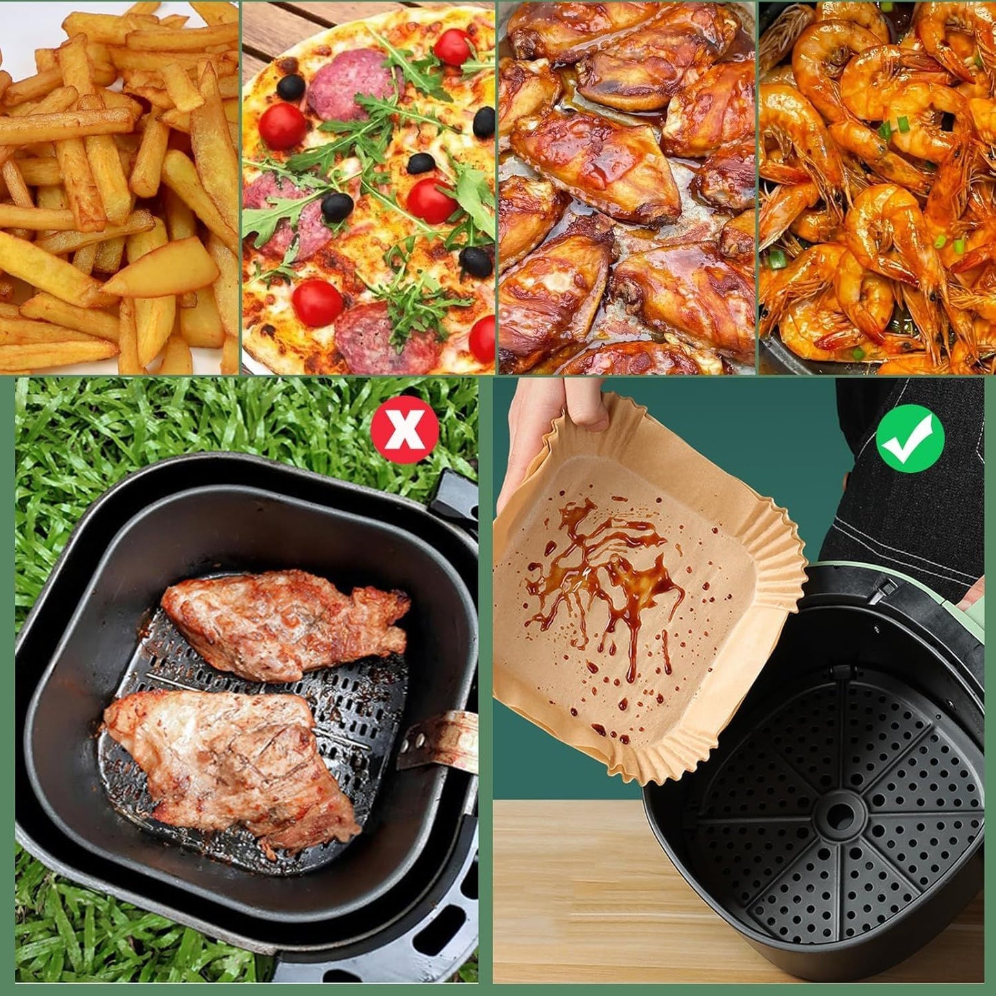 Disposable Air Fryer Liner (1 Ply)