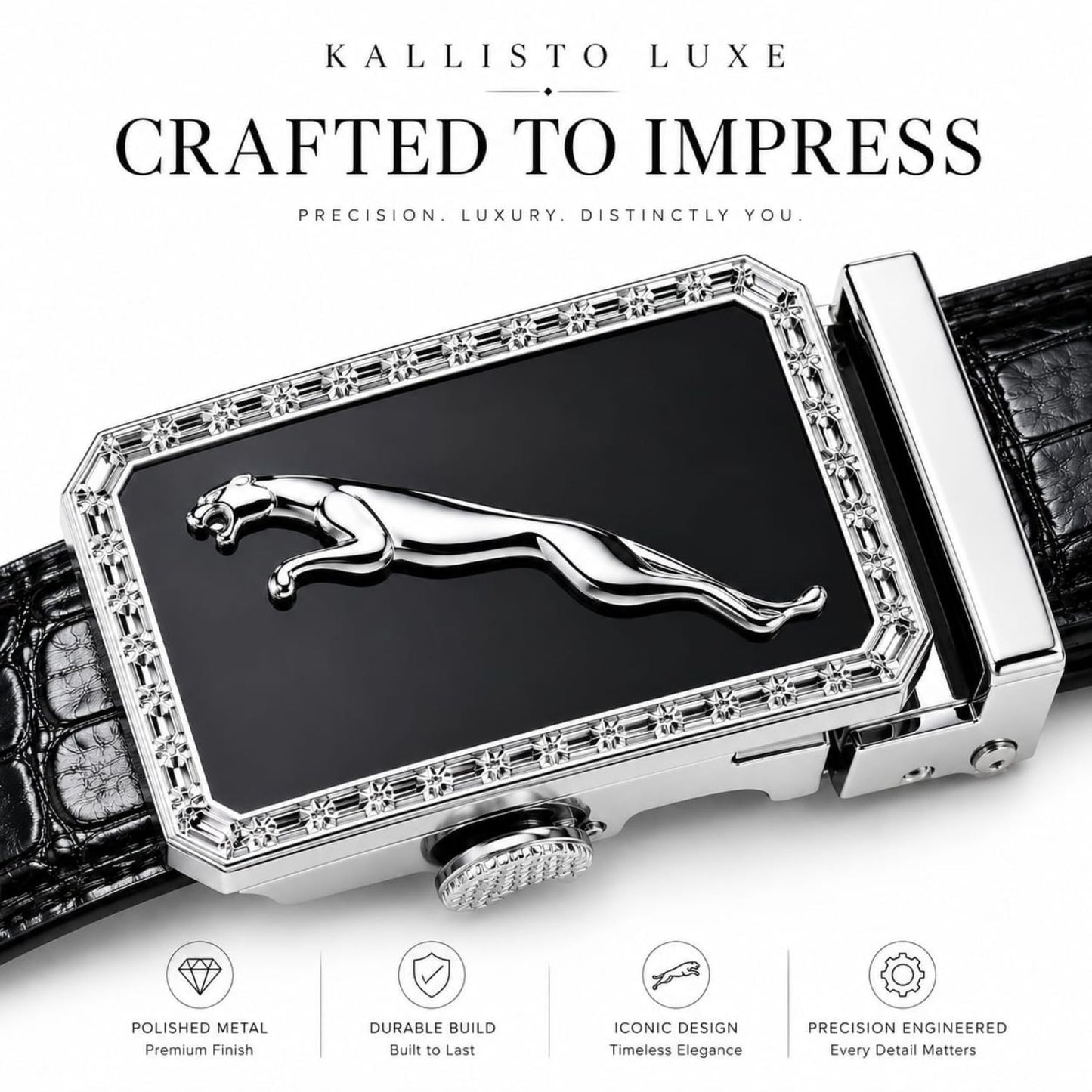Luxe Jaguar Men's Belt