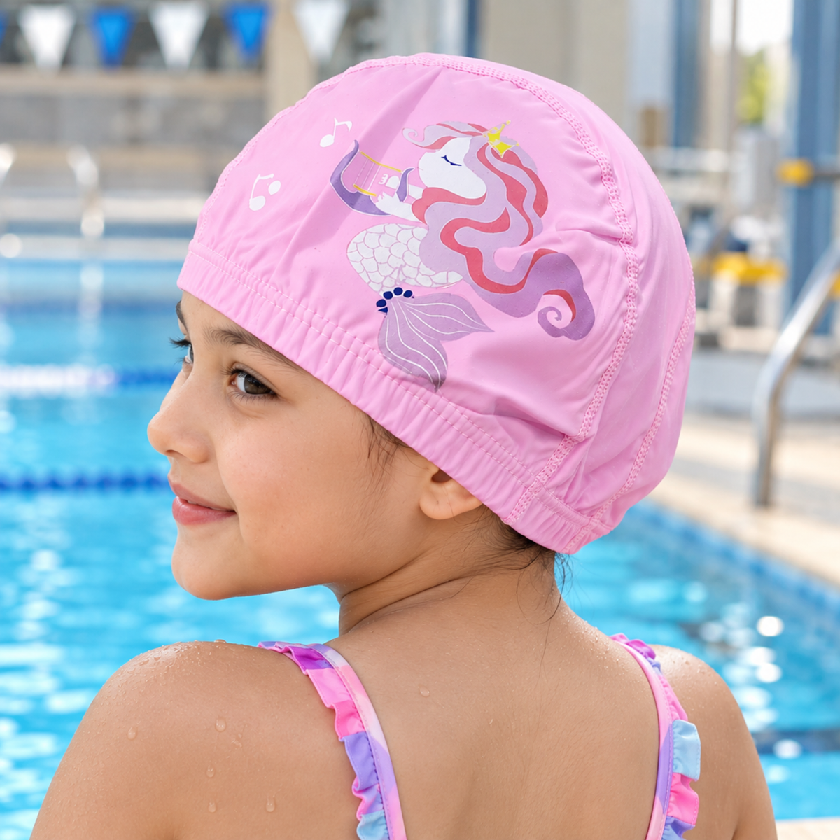 Kids Swimming Cap for Girls & Boys